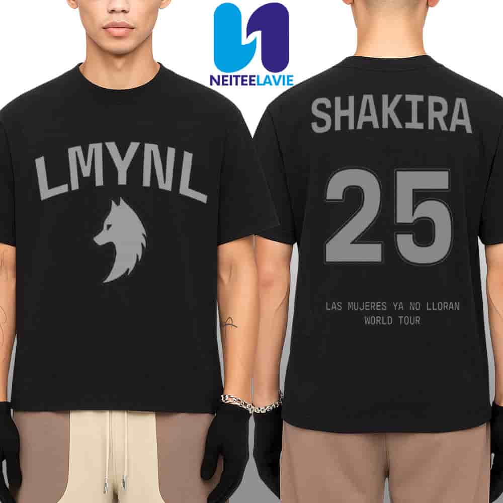 Shakira Las Mujeres Ya No Lloran World Tour 2025 Wolf 25 Tee Merchandise Two Sided Unisex Shirt Shakira Las Mujeres Ya No Lloran World Tour 2025 Wolf 25 Tee Merchandise Two Sided Unisex Shirt
