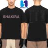 Shakira Las Mujeres Ya No Lloran World Tour 2025 Ruby Aura Tee Merchandise Two Sided Unisex Shirt