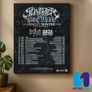 Slaughter To Prevail The Grizzly Winter UK And Europe Tour Dates List 2026 Home Decor Poster Canvas