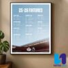 Tottenham Hotspur FC Premier League Fixtures 2025-26 Full Season Schedule Released Home Decor Poster Canvas