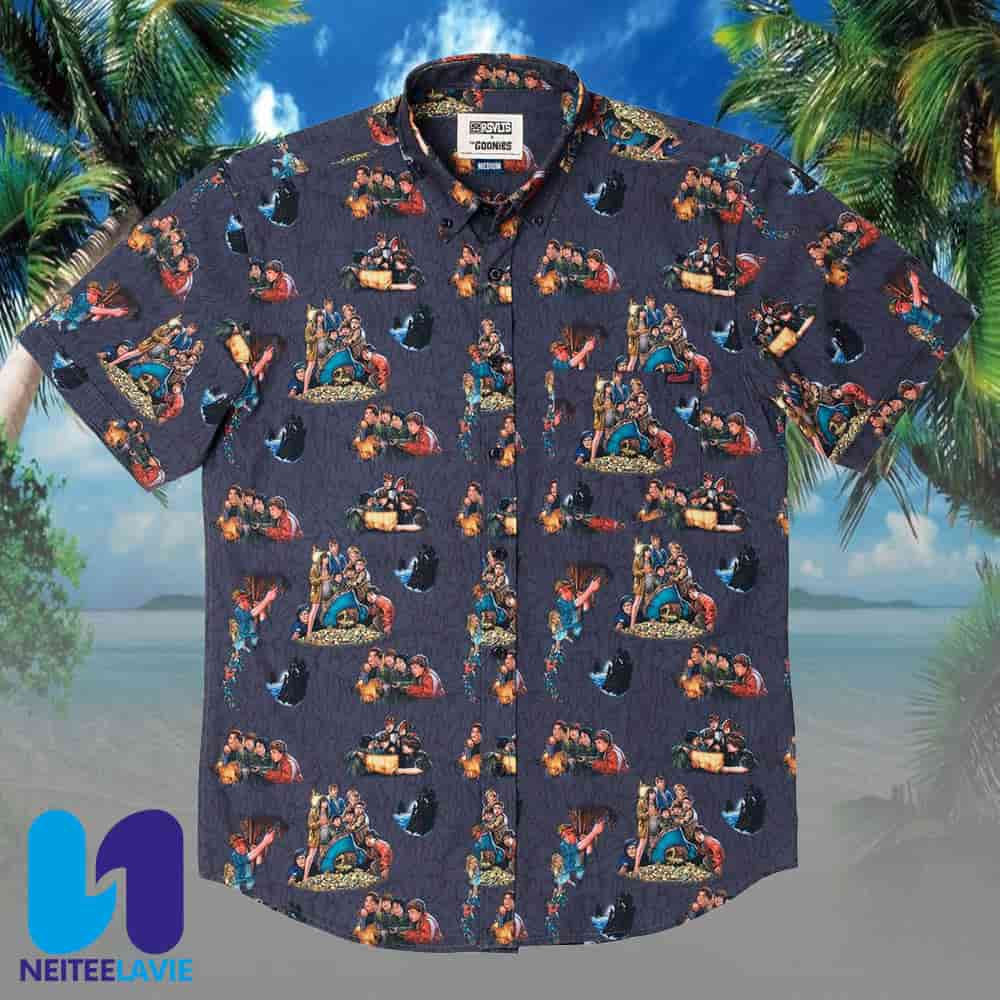 The Goonies Montage RSVLTS Summer Hawaiian Shirt The Goonies Montage RSVLTS Summer Hawaiian Shirt