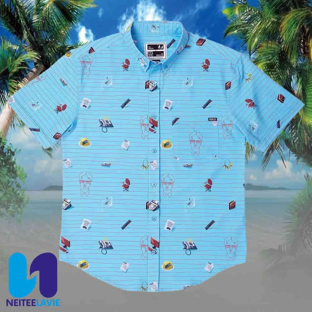 The Office Dammit Jim RSVLTS Summer Hawaiian Shirt The Office Dammit Jim RSVLTS Summer Hawaiian Shirt
