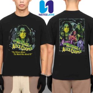 The Revenge Of Alice Cooper Has A Face Tee The Return Album The World Was Afraid Of Merch Two Sided Unisex Shirt