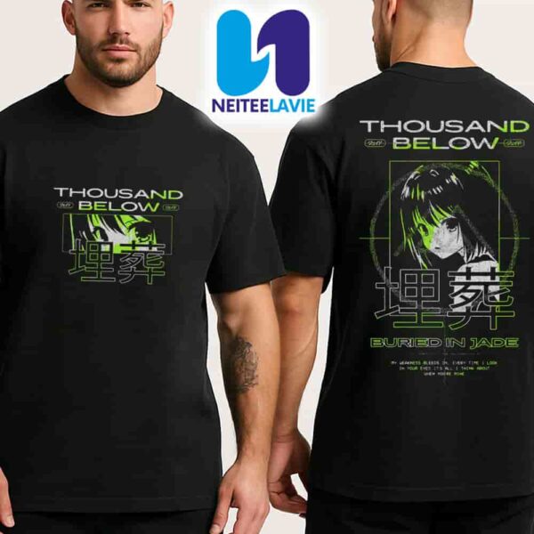 Thousand Below Buried In Jade Tour 2025 Anime Merch Unisex T-Shirt