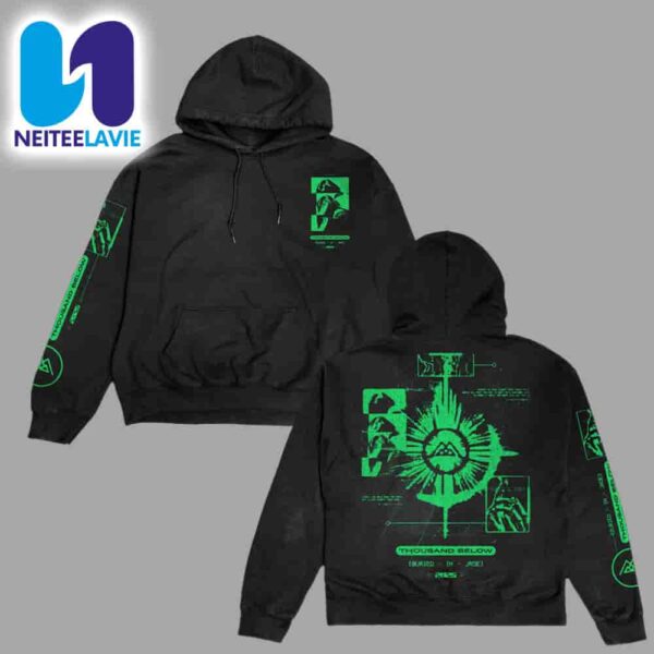 Thousand Below Buried In Jade Tour 2025 Merch Hoodie Shirt