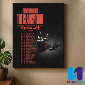 Twenty One Pilots The Clancy Tour Breach 2025 North American Dates List Home Decor Poster Canvas