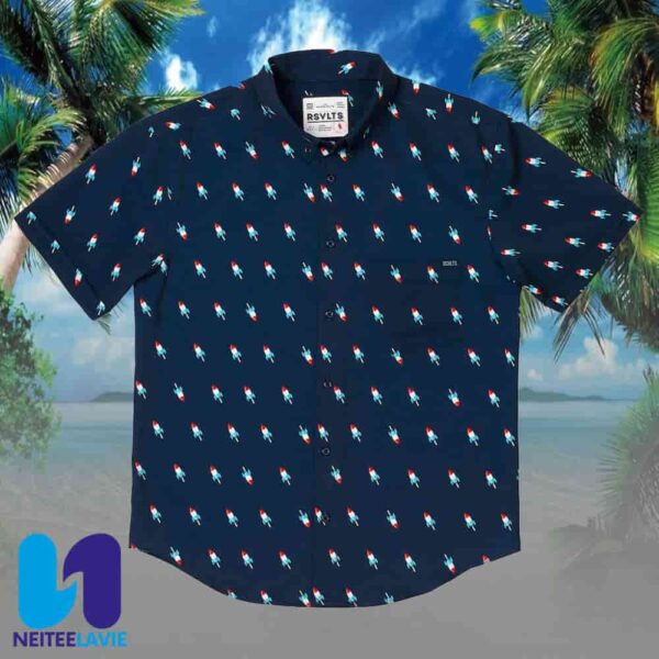 Usa Rocket Pop RSVLTS Summer Hawaiian Shirt