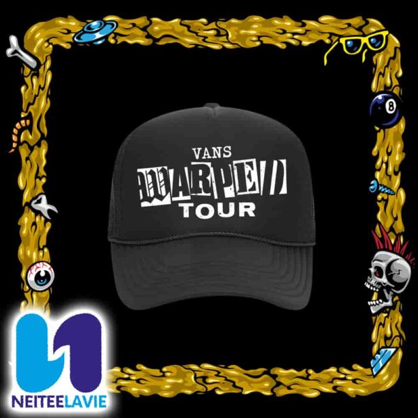 Vans Warped Tour 2025 30 Years Punk Black Classic Trucker Hat-cap