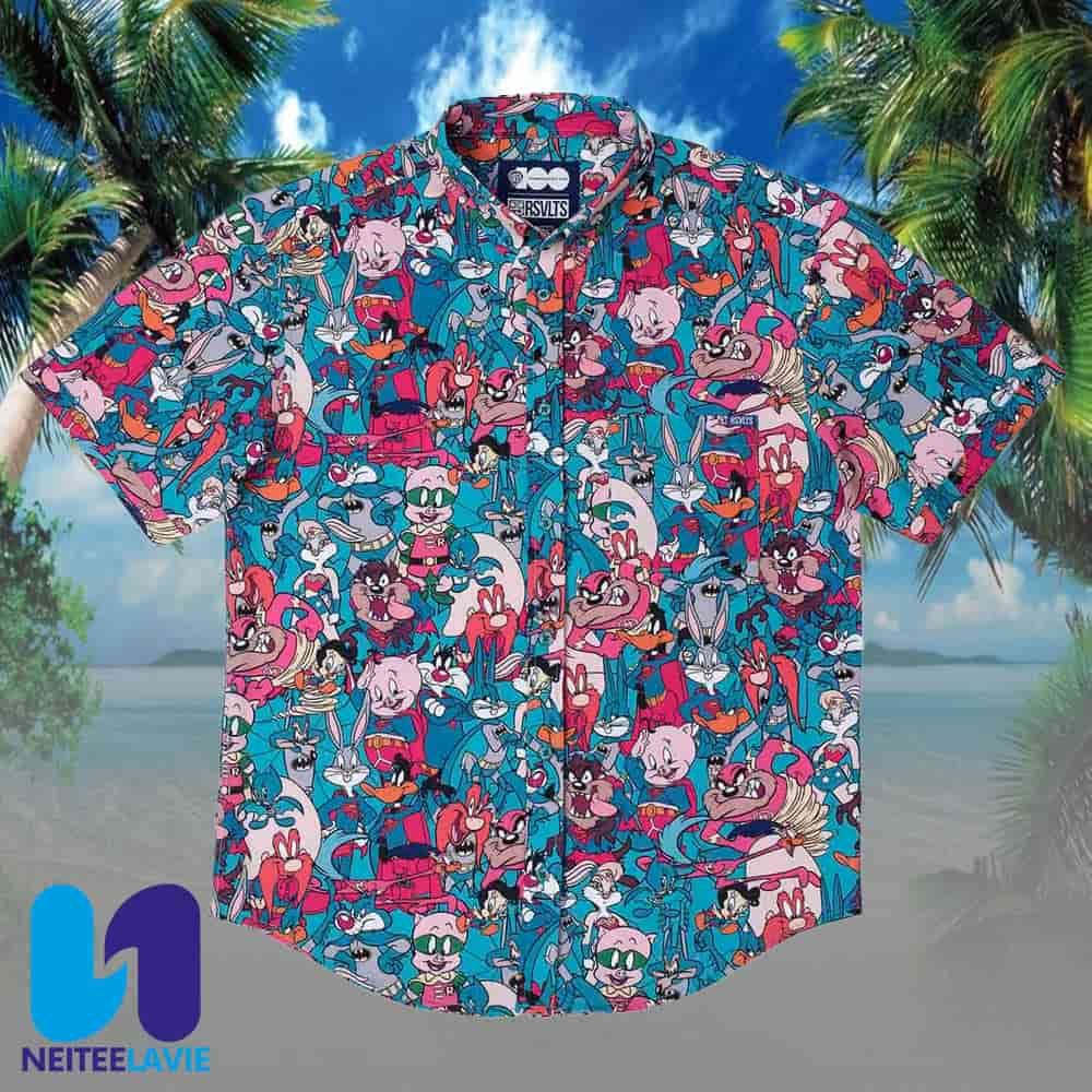 Wb100 Looney Tunes Heroes RSVLTS Summer Hawaiian Shirt Wb100 Looney Tunes Heroes RSVLTS Summer Hawaiian Shirt