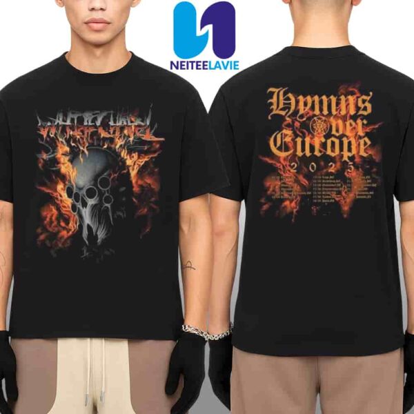 Whitechapel Hymns Over Europe Tour Dates List 2025 Merch Two Sided Unisex T-Shirt