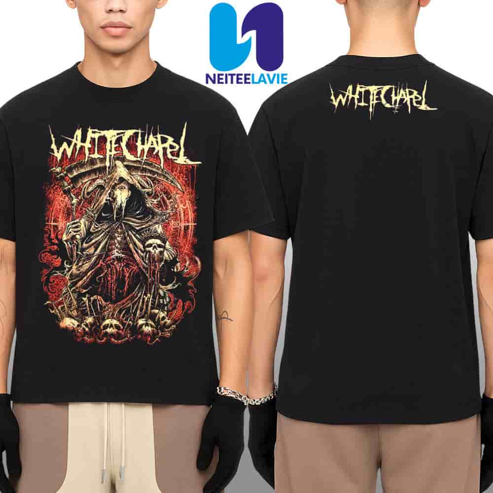 Whitechapel The King Is Dead Tee Merchandise Two Sided Unisex T-Shirt Whitechapel The King Is Dead Tee Merchandise Two Sided Unisex T-Shirt