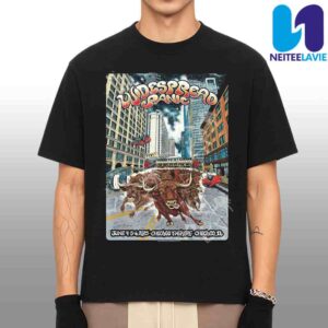 Widespread Panic Concert Poster By Nathaniel Deas In Chicago IL On June 4-5-6 2025 At Chicago Theatre Merchandise Unisex T-Shirt