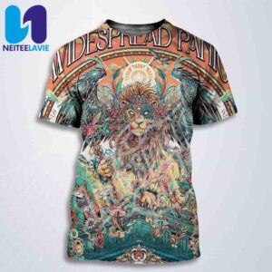 Widespread Panic Poster For Concert By Juan Ma Orozco At Chicago Theatre In Chicago IL On June 4-5-6 2025 All Over Print T-Shirt