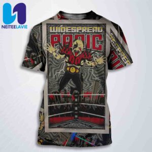Widespread Panic Show Poster By Jason Clements On June 4-5-6 2025 At Chicago Theatre In Chicago IL All Over Print T-Shirt