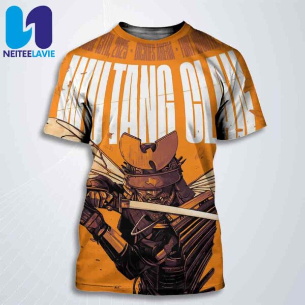 Wu-tang Clan Concert Poster In Fort Worth TX On June 13 2025 At Dickies Arena All Over Print T-Shirt