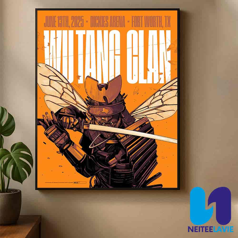 Wu-tang Clan Concert Poster In Fort Worth TX On June 13 2025 At Dickies Arena Home Decor Poster Canvas Wu-tang Clan Concert Poster In Fort Worth TX On June 13 2025 At Dickies Arena Home Decor Poster Canvas