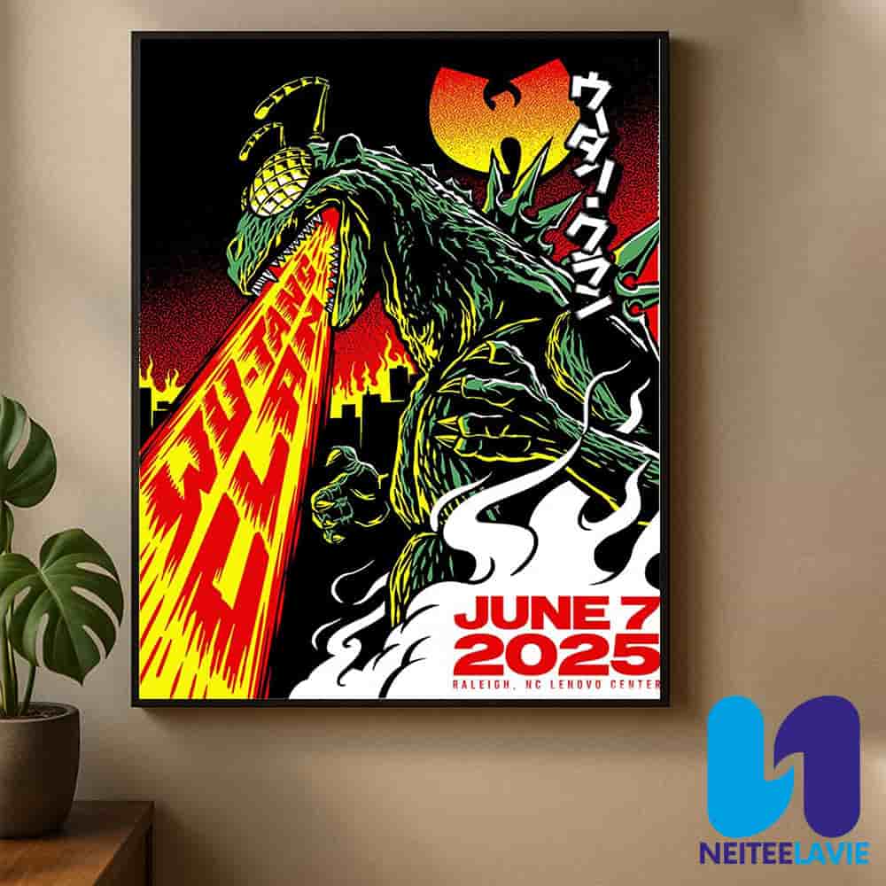 Wu-tang Clan Concert Poster In Raleigh NC On June 7 2025 At Lenovo Center Home Decor Poster Canvas Wu-tang Clan Concert Poster In Raleigh NC On June 7 2025 At Lenovo Center Home Decor Poster Canvas
