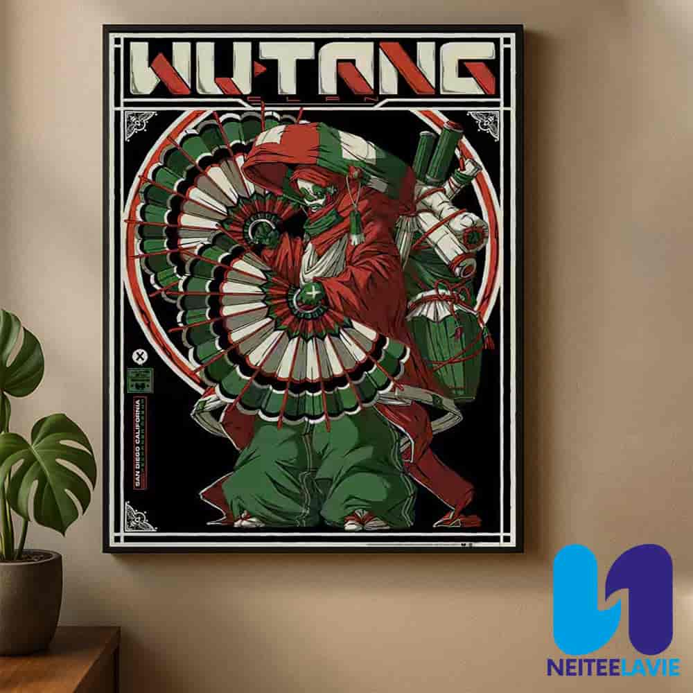 Wu-tang Clan Concert Poster In San Diego CA On June 21 2025 At Pechanga Arena Home Decor Poster Canvas Wu-tang Clan Concert Poster In San Diego CA On June 21 2025 At Pechanga Arena Home Decor Poster Canvas