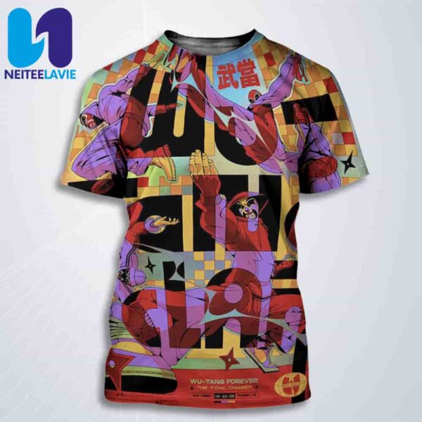 Wu-tang Clan Live In Phoenix The Final Chamber Tour On June 15 2025 At Arizona Financial Theatre All Over Print T-Shirt