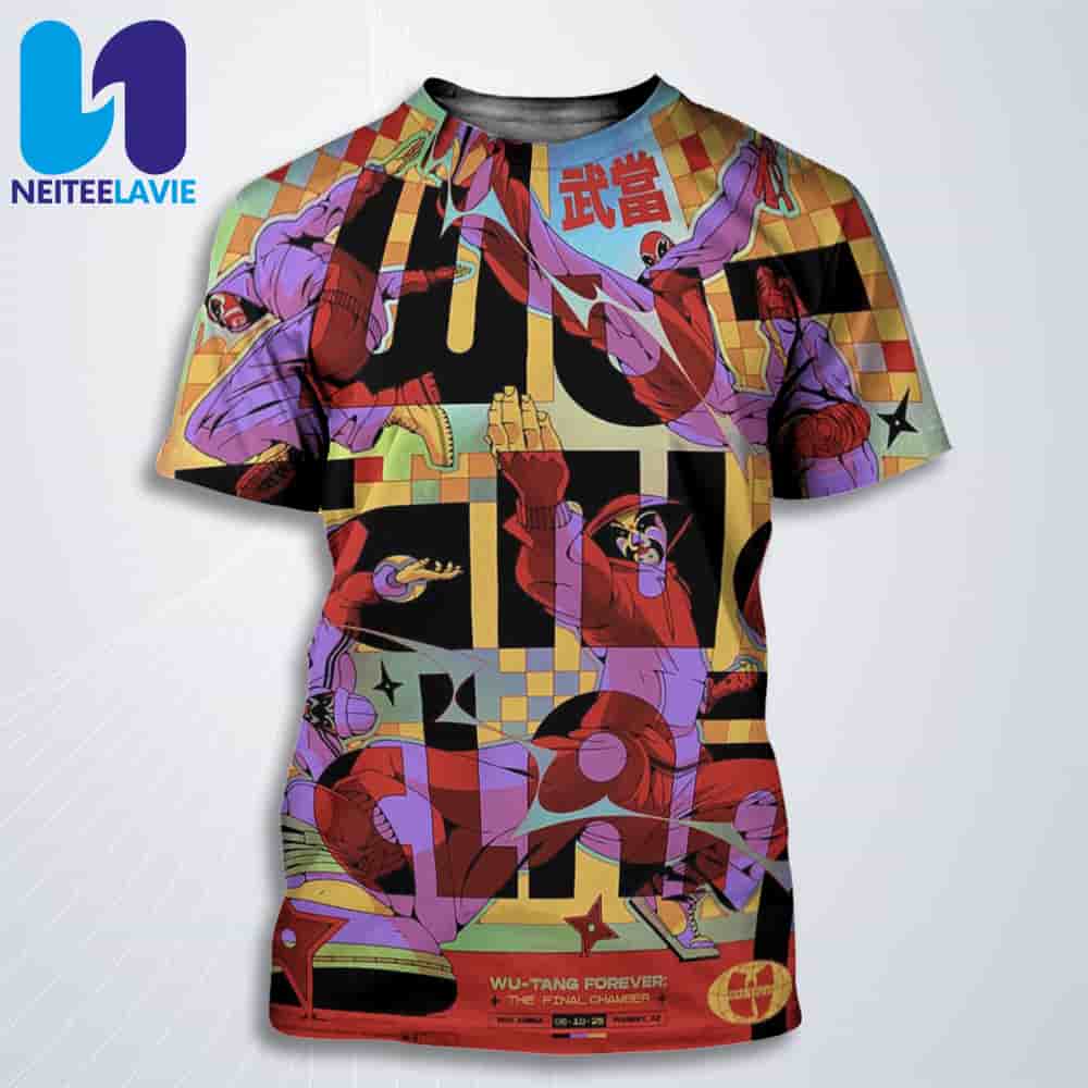 Wu-tang Clan Live In Phoenix The Final Chamber Tour On June 15 2025 At Arizona Financial Theatre All Over Print T-Shirt Wu-tang Clan Live In Phoenix The Final Chamber Tour On June 15 2025 At Arizona Financial Theatre All Over Print T-Shirt