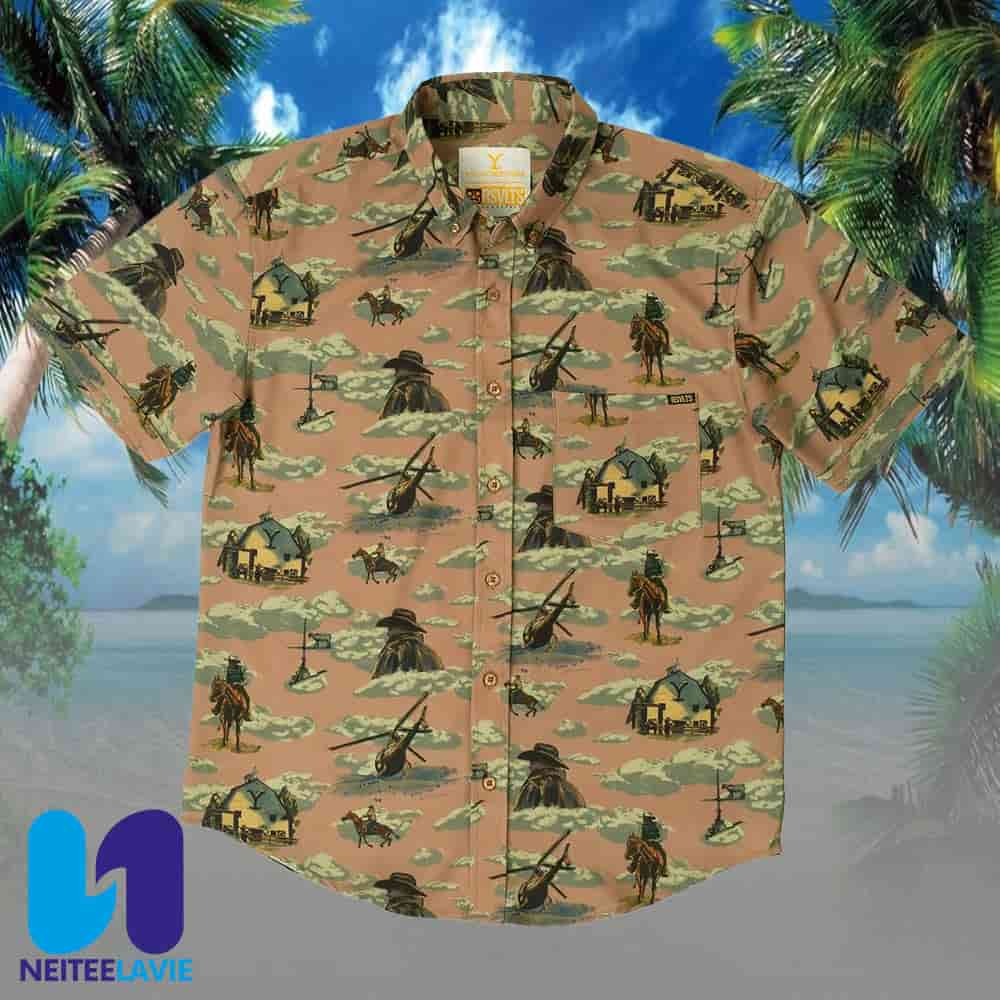 Yellowstone Dutton Ranch RSVLTS Summer Hawaiian Shirt Yellowstone Dutton Ranch RSVLTS Summer Hawaiian Shirt