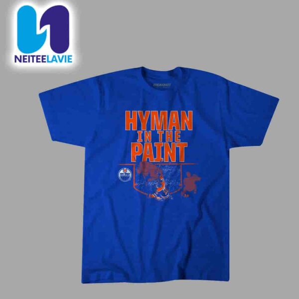 Zach Hyman In The Paint Edmonton Oilers Merch Unisex T-Shirt