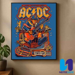 AC/DC PWR/UP World Tour 2025 Exclusive Concert Poster In Berlin Germany On June 30 At Olympiastadion Home Decor Poster Canvas