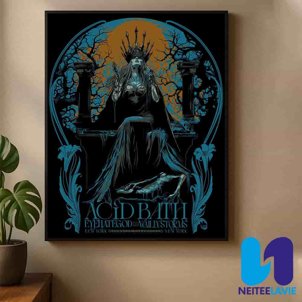 Acid Bath Concert Poster In Brooklyn New York On July 11 2025 At Brooklyn Paramount Home Decor Poster Canvas Acid Bath Concert Poster In Brooklyn New York On July 11 2025 At Brooklyn Paramount Home Decor Poster Canvas