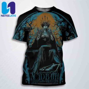 Acid Bath Concert Poster In Brooklyn New York On July 11 At Brooklyn Paramount All Over Print T-Shirt