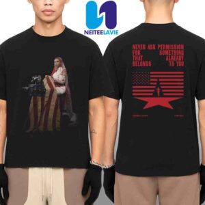 Beyonce Cowboy Carter World Tour 2025 RECLAMATION Tee Black Edition Never Ask Permission Merchandise Two Sided Unisex T-Shirt