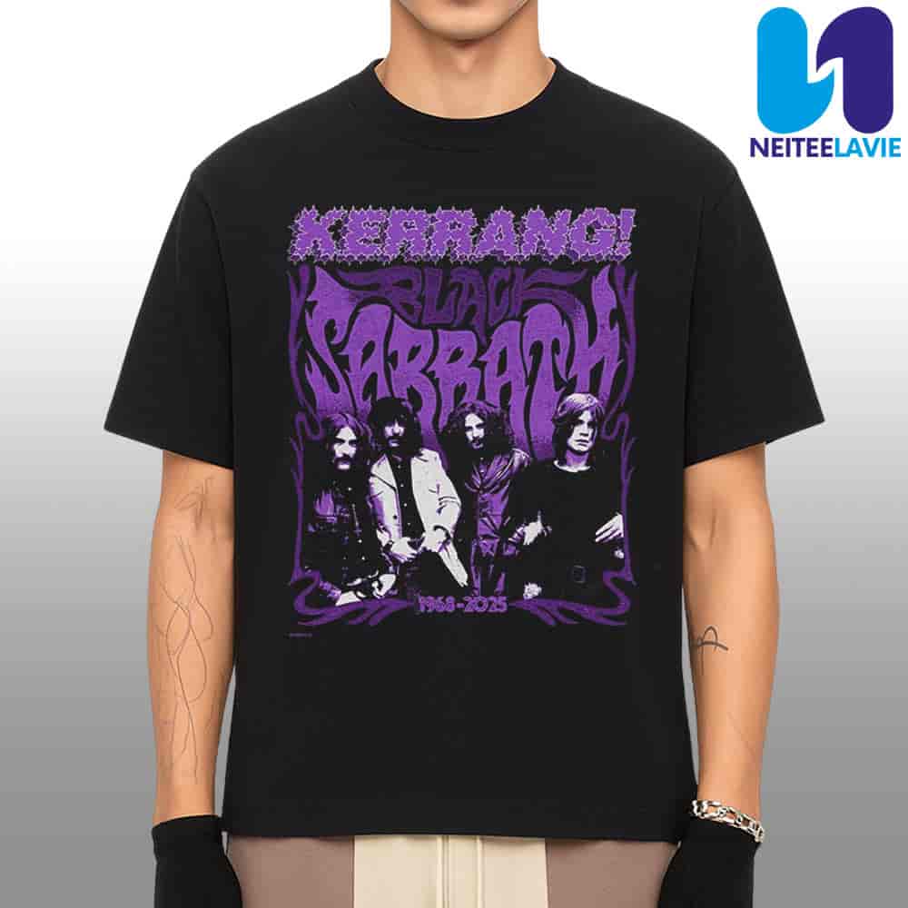 Black Sabbath x Kerrang 1968-2025 Tribute Tee Back To The Beginning Tour 2025 Rock Band Merchandise Unisex T-Shirt Black Sabbath x Kerrang 1968-2025 Tribute Tee Back To The Beginning Tour 2025 Rock Band Merchandise Unisex T-Shirt