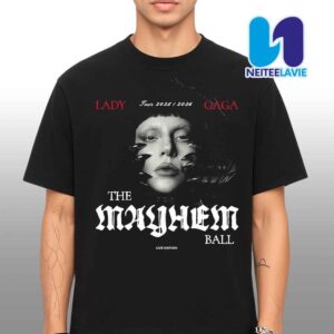 Lady Gaga Tour 2025-2026 The Mayhem Ball Tour Photo Artwork T-Shirt