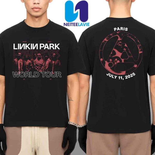 Linkin Park From Zero World Tour 2025 Venue Tee In Paris France At Stade de France On July 11 Merchandise Two Sides Unisex T-Shirt