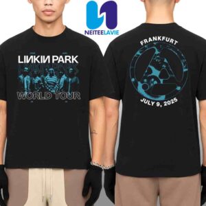 Linkin Park From Zero World Tour 2025 Venue Tee Night 2 In Frankfurt At Deutsche Bank Park On July 9 Merchandise Two Sides Unisex T-Shirt