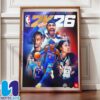 Shai Gilgeous-Alexander NBA 2K26 Standard Edition Cover Athlete Home Decor Poster Canvas