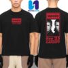 Oasis Live 25 World Tour 2025 Exclusive Photo Black White Tour Dated Tee In Cardiff At Principality Stadium On July 4 Merchandise Two Sided Unisex T-Shirt