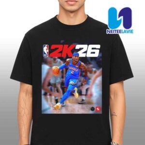 Shai Gilgeous-Alexander NBA 2K26 Standard Edition Cover Athlete T-Shirt
