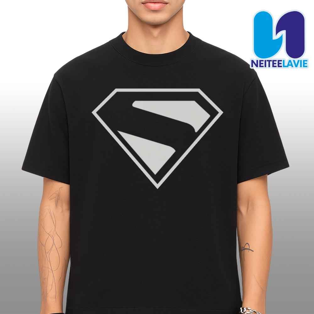 Superman 2025 Movie Collection Black And Silver Merchandise T-Shirt Superman 2025 Movie Collection Black And Silver Merchandise T-Shirt