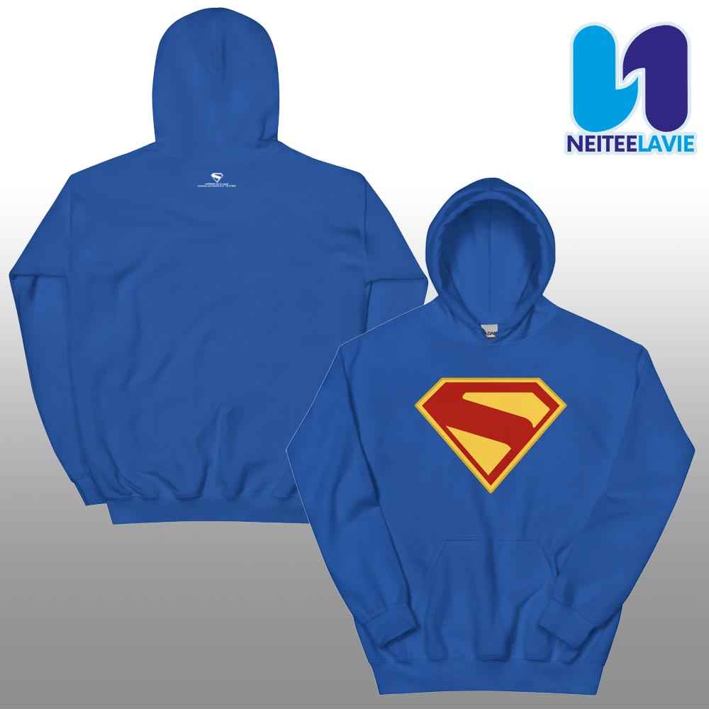 Superman 2025 Movie Collection S-Shield Merchandise Pull Over Hoodie Shirt Superman 2025 Movie Collection S-Shield Merchandise Pull Over Hoodie Shirt