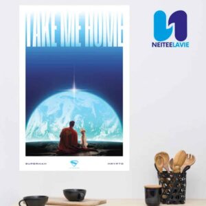 Superman 2025 Movie Collection Superman And Krypto Premium Poster Canvas