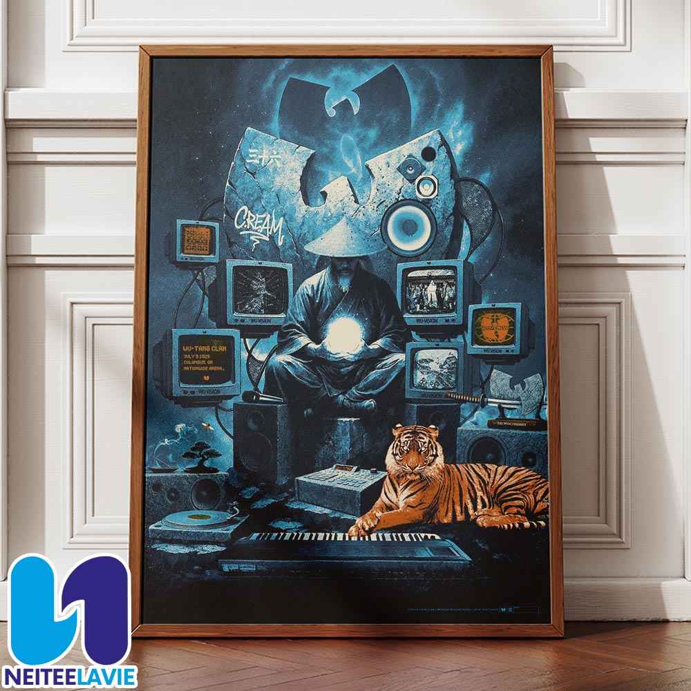 Wu-Tang Clan Columbus OH Concert Poster On July 9 2025 Live At Nationwide Arena Home Decor Poster Canvas Wu-Tang Clan Columbus OH Concert Poster On July 9 2025 Live At Nationwide Arena Home Decor Poster Canvas